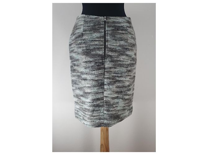 Falda Ola Designers Remix Gris Multicolor - vista 3