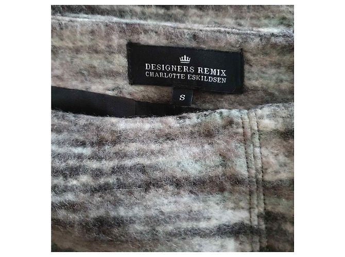 Falda Ola Designers Remix Gris Multicolor - vista 4