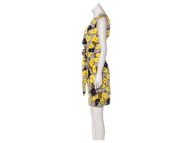 Diane Von Furstenberg Vestido de crepé de seda con estampado Lilly de DvF New Della Multicolor - vista 2