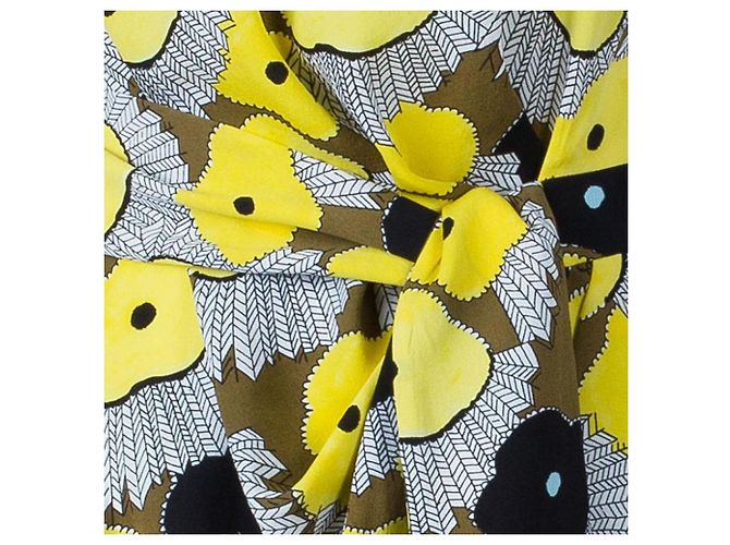 Diane Von Furstenberg Vestido de crepé de seda con estampado Lilly de DvF New Della Multicolor - vista 9