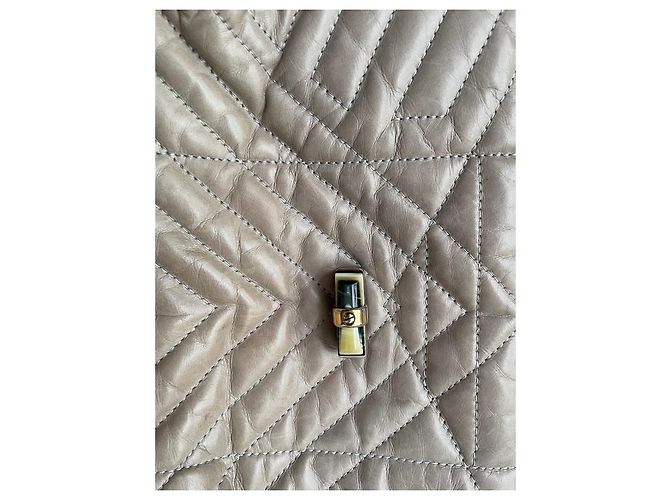 Borsa a mano Lanvin Happy in pelle taupe - vista 15