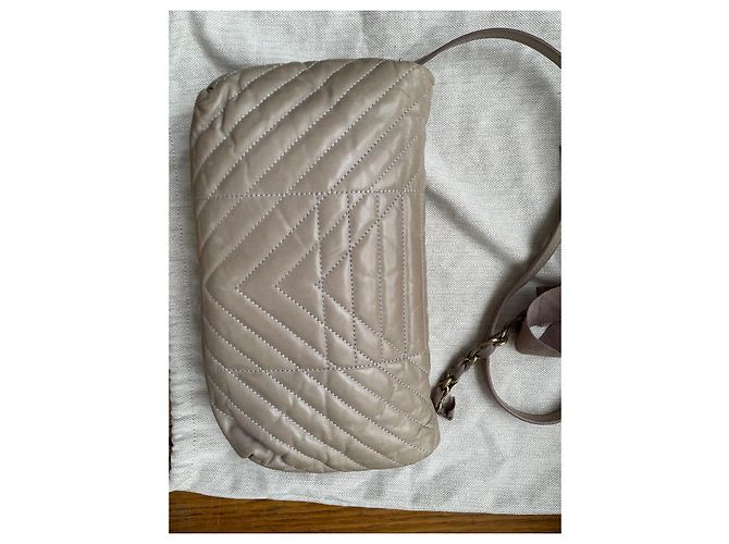 Borsa a mano Lanvin Happy in pelle taupe - vista 4