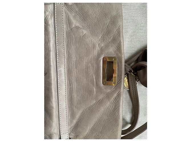 Borsa a mano Lanvin Happy in pelle taupe - vista 6