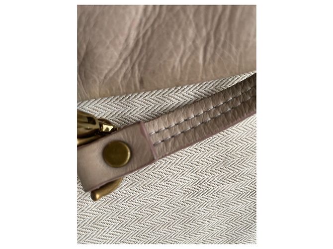 Borsa a mano Lanvin Happy in pelle taupe - vista 8