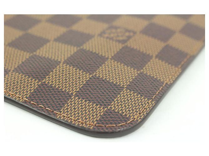 Louis Vuitton Damier Ebene Neverfull Pochette MM oder GM Wristlet Pouch - Ansicht 2