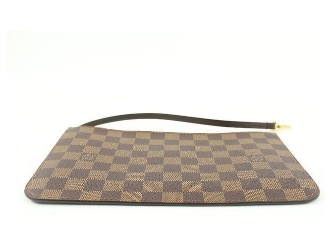 Louis Vuitton Damier Ebene Neverfull Pochette MM oder GM Wristlet Pouch - Ansicht 6