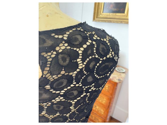 Nina Ricci Schwarzes Cocktailkleid - Ansicht 10