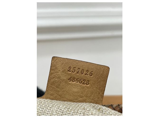 Borsa Gucci Monogramma con Nappine Marrone in Pelle - vista 3