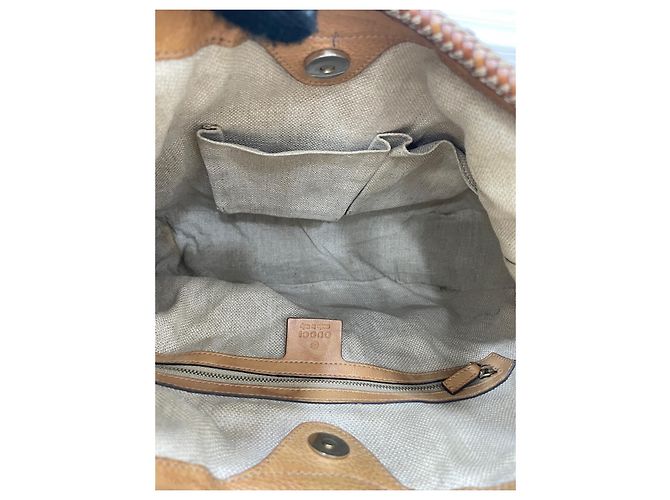 Borsa Gucci Monogramma con Nappine Marrone in Pelle - vista 8