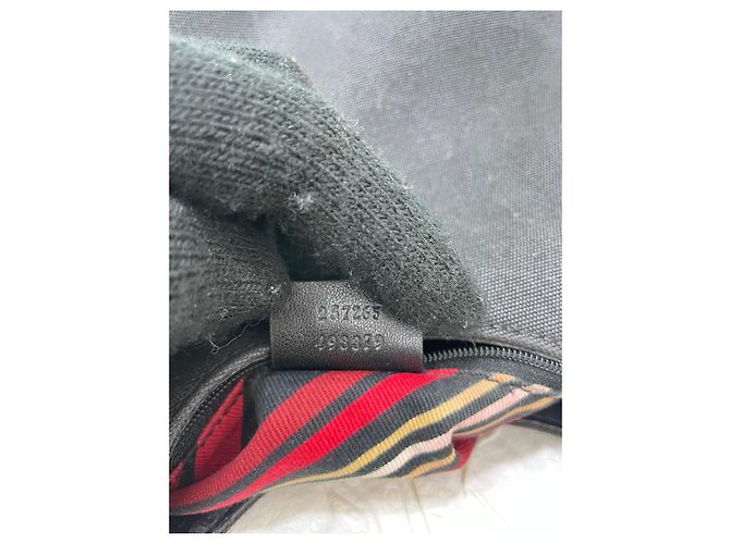 Borsa a tracolla Gucci Colbert in tela nera Nero - vista 3