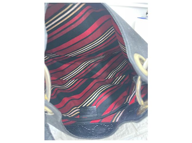 Borsa a tracolla Gucci Colbert in tela nera Nero - vista 4