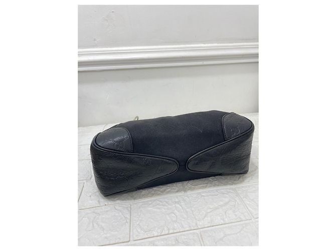 Borsa a tracolla Gucci Colbert in tela nera Nero - vista 5