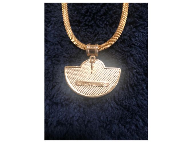 Collana Frey Wille con Ciondolo Mezza Luna Tributo a Gustav Klimt Nero D'oro Grigio Rame - vista 3