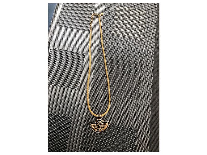 Collana Frey Wille con Ciondolo Mezza Luna Tributo a Gustav Klimt Nero D'oro Grigio Rame - vista 6