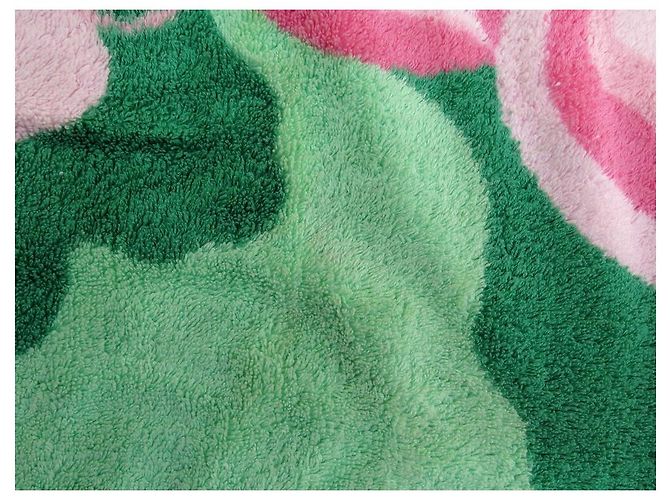 Hermès DRAP DE PLAGE HERMES PAPILLONS SERVIETTE DE BAIN COTON VERT BEACH TOWEL - vue 5