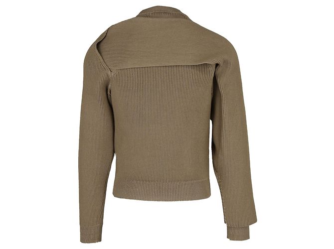 Bottega Veneta Asymmetrischer gerippter Herrenpullover - Ansicht 2