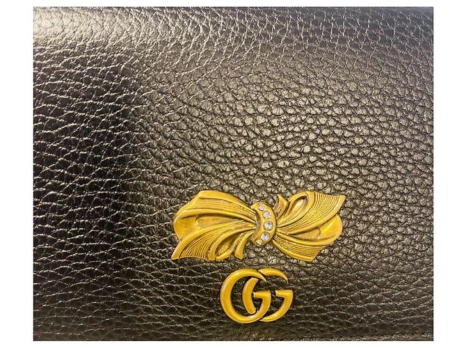 Anello Gucci GG Marmont argento nero - vista 3