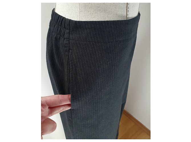 Autre Marque Pantalones OSKA de lana gris - vista 4
