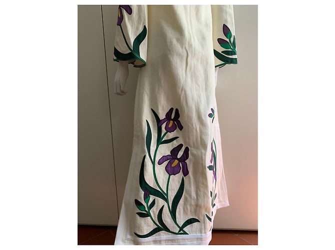 Tory Burch Abito caftano iris - vista 10