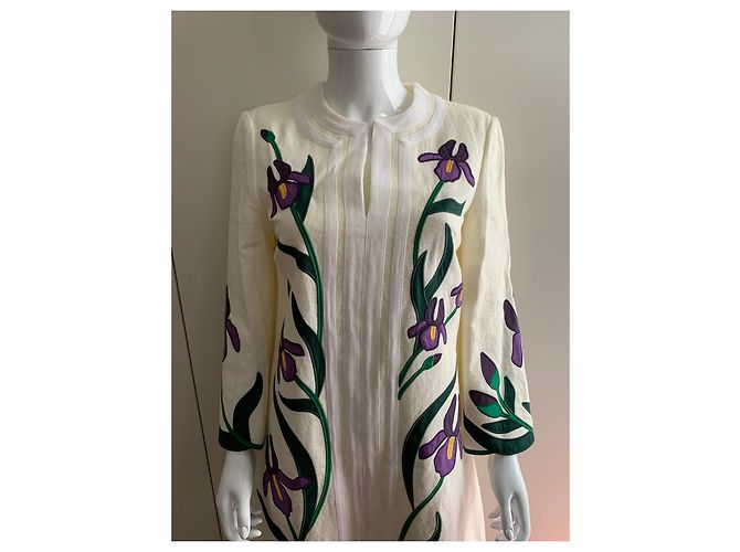 Tory Burch Abito caftano iris - vista 13