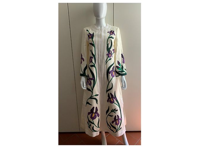 Tory Burch Abito caftano iris - vista 6