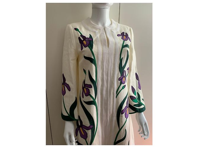 Tory Burch Abito caftano iris - vista 7