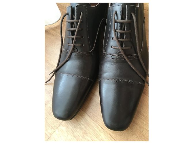 N.D.C. Made By Hand Richelieu Modello N.D.C. Fatto a mano, Pelle marrone scuro, Pointure 43 - vista 3