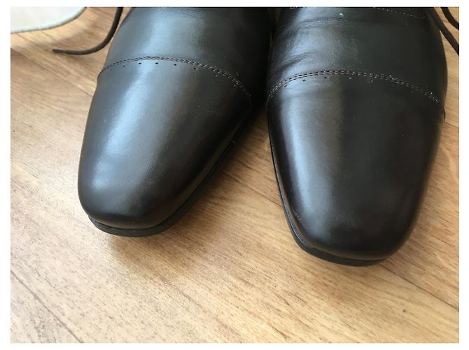 N.D.C. Made By Hand Richelieu Modello N.D.C. Fatto a mano, Pelle marrone scuro, Pointure 43 - vista 4
