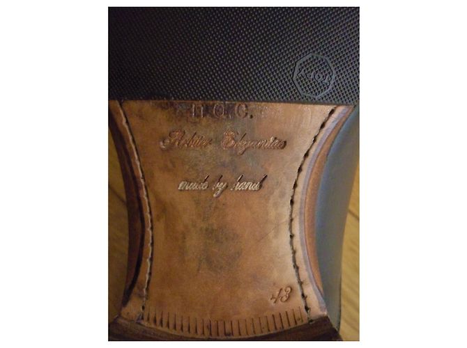 N.D.C. Made By Hand Richelieu Modello N.D.C. Fatto a mano, Pelle marrone scuro, Pointure 43 - vista 8