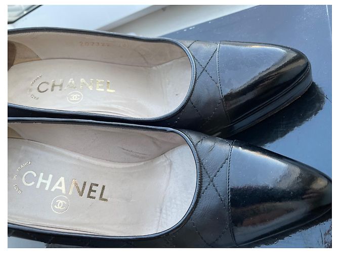Cambon Scarpe con plateau Chanel pelle nera 36.5 Nero - vista 3