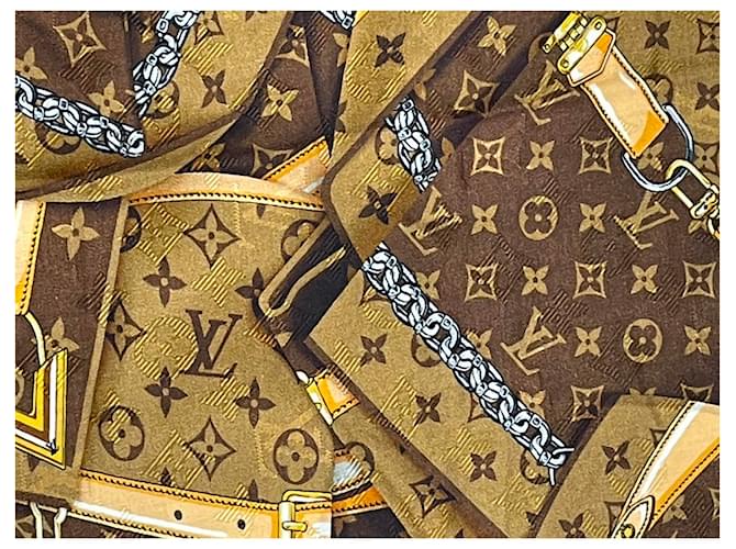 Louis Vuitton Scialle viso sempre più foderato Marrone - vista 7