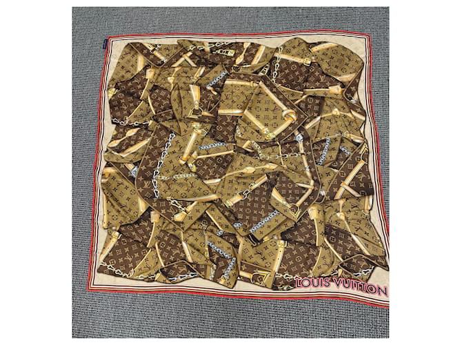 Louis Vuitton Scialle viso sempre più foderato Marrone - vista 3