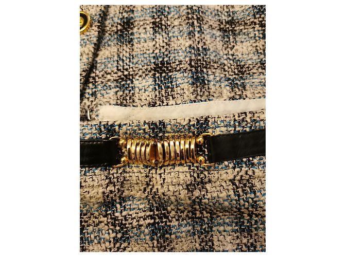 Céline Tripoli Blazer und Rock Set Schwarz Weiß Beige - Ansicht 2