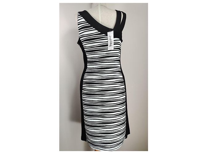 Joseph Ribkoff Kleid schwarz weiß - Ansicht 3