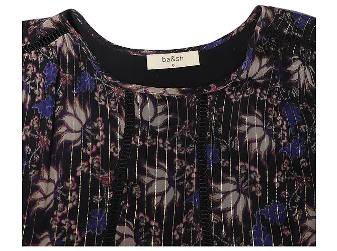 Ba&Sh Ora Abito Midi Stampato in Seta Multicolor - vista 6
