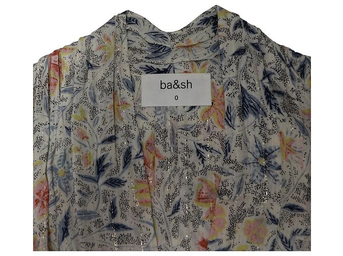 Abito midi Ba&Sh con stampa floreale e profondo scollo a V in viscosa multicolor - vista 6