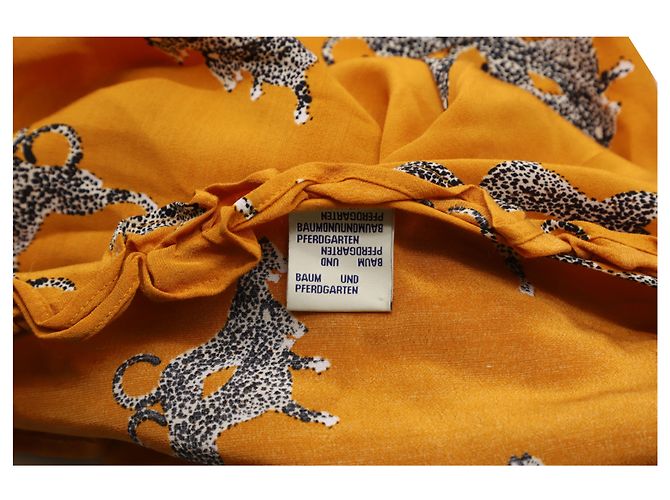 Vestido Midi Flamenco en Viscosa Amarilla de Baum Und Pferdgarten - vista 5
