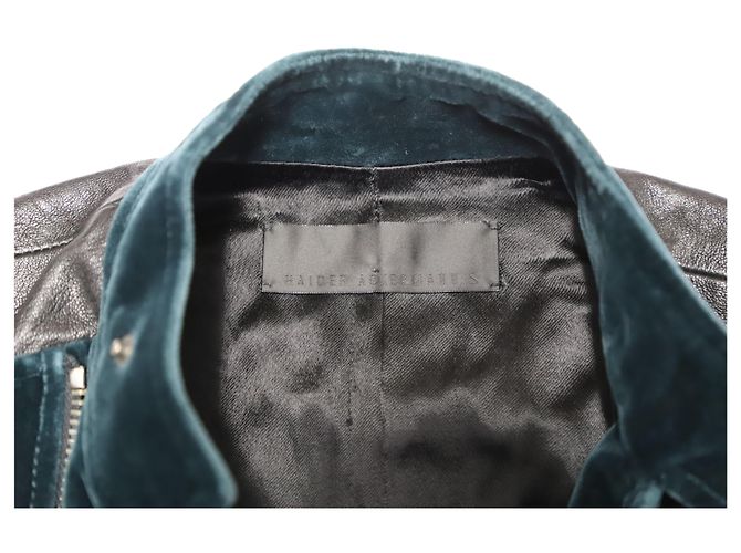 Chaleco Biker Haider Ackermann en Cuero Negro - vista 4
