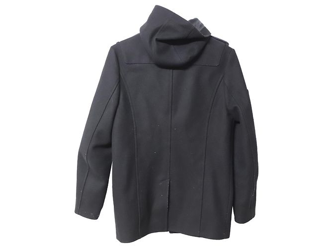 Zadig & Voltaire Matt Duffle Coat in Black Wool - view 2