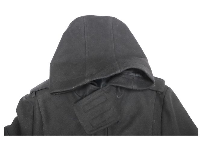 Zadig & Voltaire Matt Duffle Coat in Black Wool - view 3