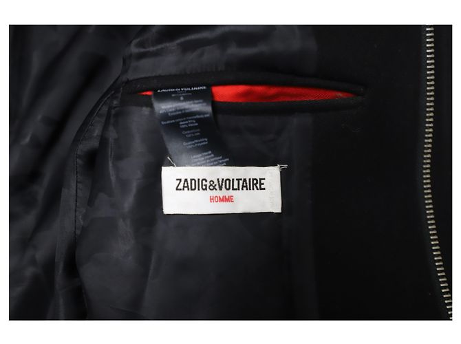 Zadig & Voltaire Matt Duffle Coat in Black Wool - view 5