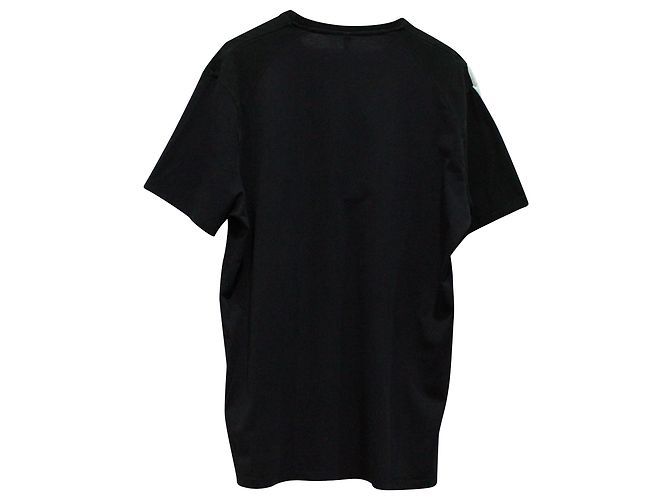 Neil Barrett T-shirt Neil Barett Colorblock in cotone bianco e nero Stampa python - vista 2
