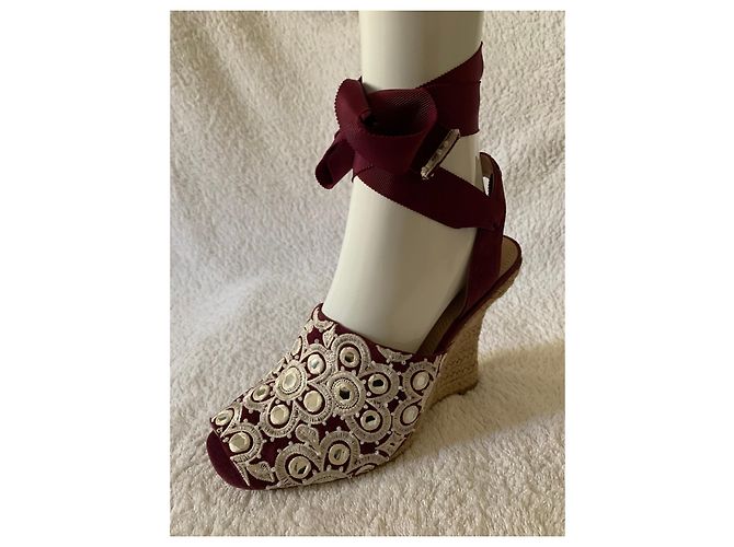 Tory Burch Espadrille mit Keilabsatz und Stickereien - Ansicht 10