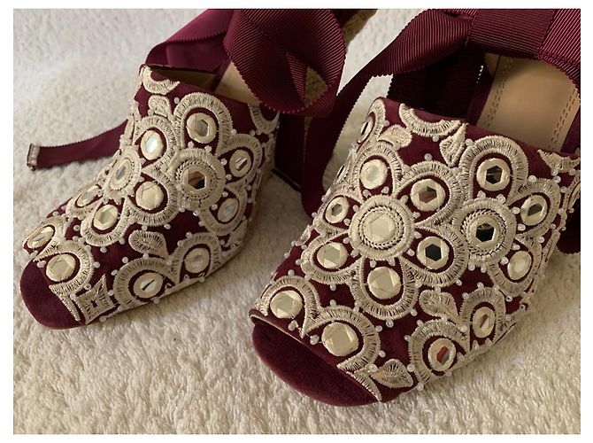 Tory Burch Espadrille mit Keilabsatz und Stickereien - Ansicht 6