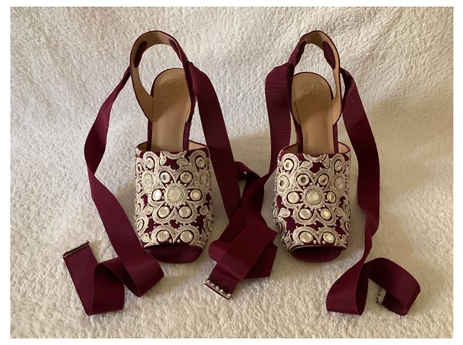 Tory Burch Espadrille mit Keilabsatz und Stickereien - Ansicht 7