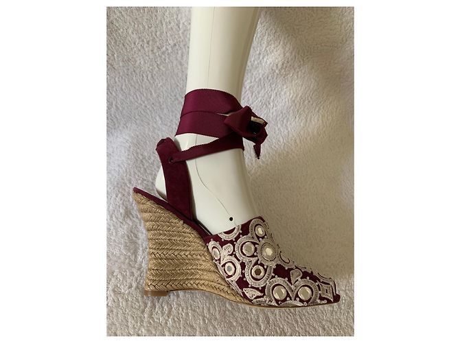 Tory Burch Espadrille mit Keilabsatz und Stickereien - Ansicht 9