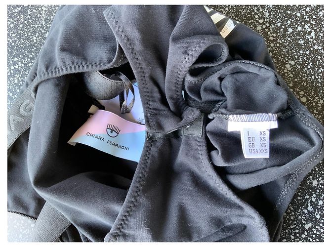 Body Chiara Ferragni Girl Print Negro de Algodón - vista 5