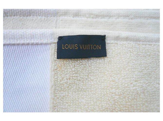 LOUIS VUITTON Strandtuch Ecru LVacation NEUZUSTAND Aus weiß - Ansicht 5