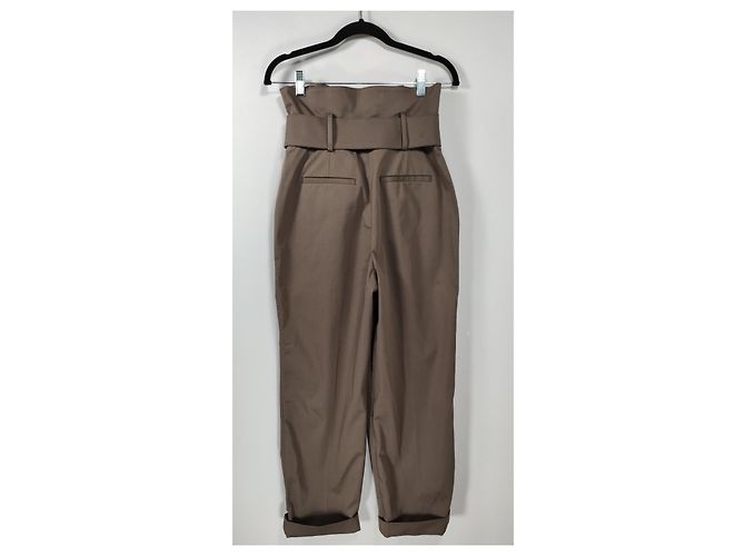 Pantaloni Ba&Sh Khaki in cotone Cachi - vista 3