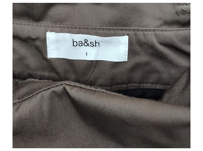 Pantaloni Ba&Sh Khaki in cotone Cachi - vista 4